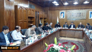 جلسه معارفه مسئول بسیج اساتید دانشکده فنی انقلاب اسلامی تهران